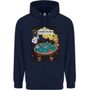 Funny Cat Poker How Much is the Fish Mens 80% Cotton Hoodie Navy Blue
