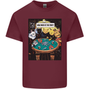 Funny Cat Poker How Much is the Fish Mens Cotton T-Shirt Tee Top Maroon