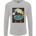 Funny Cat Poker How Much is the Fish Mens Long Sleeve T-Shirt Sports Grey