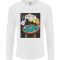 Funny Cat Poker How Much is the Fish Mens Long Sleeve T-Shirt White
