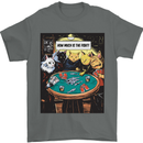 Funny Cat Poker How Much is the Fish Mens T-Shirt 100% Cotton Charcoal