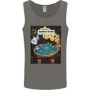 Funny Cat Poker How Much is the Fish Mens Vest Tank Top Charcoal