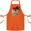 Funny Chemistry Overreacting Geek Nerd Cotton Apron 100% Organic Orange