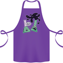 Funny Chemistry Overreacting Geek Nerd Cotton Apron 100% Organic Purple