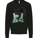 Funny Chemistry Overreacting Geek Nerd Kids Sweatshirt Jumper Black