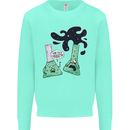 Funny Chemistry Overreacting Geek Nerd Kids Sweatshirt Jumper Peppermint