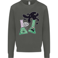 Funny Chemistry Overreacting Geek Nerd Kids Sweatshirt Jumper Storm Grey