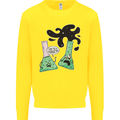Funny Chemistry Overreacting Geek Nerd Kids Sweatshirt Jumper Yellow