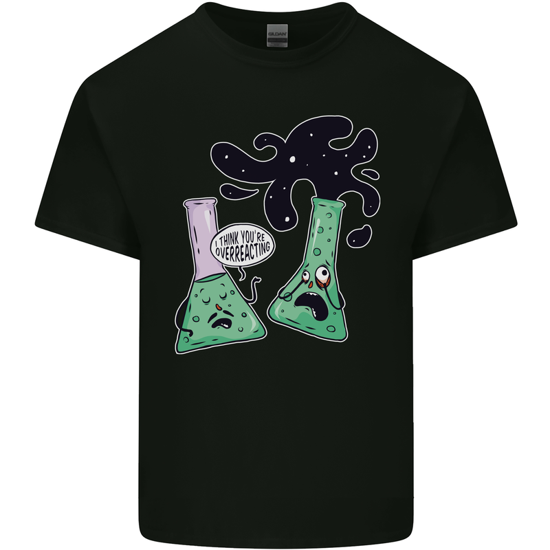 Funny Chemistry Overreacting Geek Nerd Kids T-Shirt Childrens Black