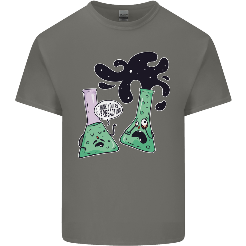 Funny Chemistry Overreacting Geek Nerd Kids T-Shirt Childrens Charcoal