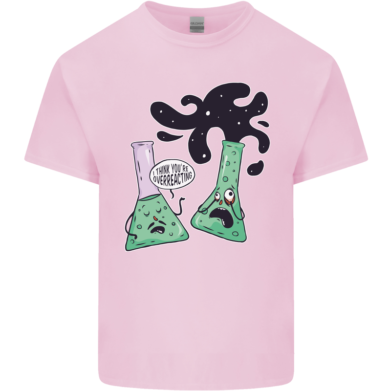 Funny Chemistry Overreacting Geek Nerd Kids T-Shirt Childrens Light Pink