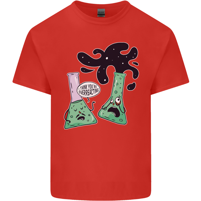 Funny Chemistry Overreacting Geek Nerd Kids T-Shirt Childrens Red