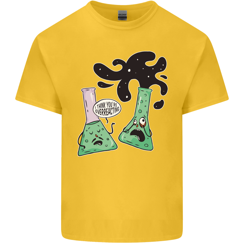 Funny Chemistry Overreacting Geek Nerd Kids T-Shirt Childrens Yellow