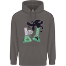 Funny Chemistry Overreacting Geek Nerd Mens 80% Cotton Hoodie Charcoal