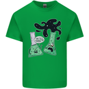 Funny Chemistry Overreacting Geek Nerd Mens Cotton T-Shirt Tee Top Irish Green