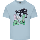 Funny Chemistry Overreacting Geek Nerd Mens Cotton T-Shirt Tee Top Light Blue