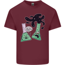 Funny Chemistry Overreacting Geek Nerd Mens Cotton T-Shirt Tee Top Maroon