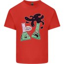 Funny Chemistry Overreacting Geek Nerd Mens Cotton T-Shirt Tee Top Red