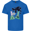 Funny Chemistry Overreacting Geek Nerd Mens Cotton T-Shirt Tee Top Royal Blue