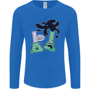Funny Chemistry Overreacting Geek Nerd Mens Long Sleeve T-Shirt Royal Blue