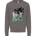 Funny Chemistry Overreacting Geek Nerd Mens Sweatshirt Jumper Charcoal