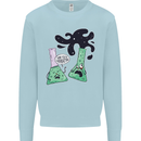 Funny Chemistry Overreacting Geek Nerd Mens Sweatshirt Jumper Light Blue