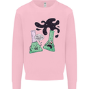 Funny Chemistry Overreacting Geek Nerd Mens Sweatshirt Jumper Light Pink