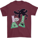 Funny Chemistry Overreacting Geek Nerd Mens T-Shirt 100% Cotton Maroon
