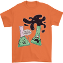 Funny Chemistry Overreacting Geek Nerd Mens T-Shirt 100% Cotton Orange