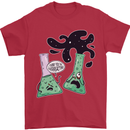 Funny Chemistry Overreacting Geek Nerd Mens T-Shirt 100% Cotton Red