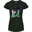 Funny Chemistry Overreacting Geek Nerd Womens Petite Cut T-Shirt Black