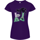 Funny Chemistry Overreacting Geek Nerd Womens Petite Cut T-Shirt Purple