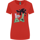 Funny Chemistry Overreacting Geek Nerd Womens Wider Cut T-Shirt Red