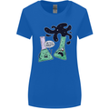 Funny Chemistry Overreacting Geek Nerd Womens Wider Cut T-Shirt Royal Blue