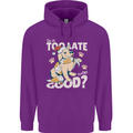 Funny Christmas Dog Too Late to Be Good Childrens Kids Hoodie Purple