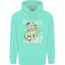 Funny Christmas Dog Too Late to Be Good Mens 80% Cotton Hoodie Peppermint