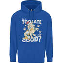 Funny Christmas Dog Too Late to Be Good Mens 80% Cotton Hoodie Royal Blue