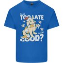 Funny Christmas Dog Too Late to Be Good Mens Cotton T-Shirt Tee Top Royal Blue