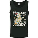 Funny Christmas Dog Too Late to Be Good Mens Vest Tank Top Black