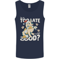 Funny Christmas Dog Too Late to Be Good Mens Vest Tank Top Navy Blue