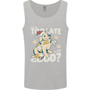 Funny Christmas Dog Too Late to Be Good Mens Vest Tank Top Sports Grey