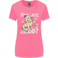 Funny Christmas Dog Too Late to Be Good Womens Wider Cut T-Shirt Azalea