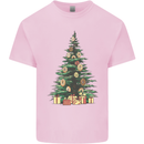 Funny Christmas Donut Tree Xmas Kids T-Shirt Childrens Light Pink