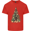 Funny Christmas Donut Tree Xmas Kids T-Shirt Childrens Red