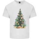 Funny Christmas Donut Tree Xmas Mens Cotton T-Shirt Tee Top White