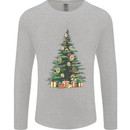 Funny Christmas Donut Tree Xmas Mens Long Sleeve T-Shirt Sports Grey
