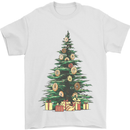 Funny Christmas Donut Tree Xmas Mens T-Shirt 100% Cotton White