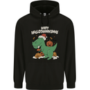Funny Christmas Halloween Thanksgiving T-Rex Mens 80% Cotton Hoodie Black