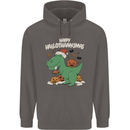 Funny Christmas Halloween Thanksgiving T-Rex Mens 80% Cotton Hoodie Charcoal