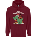 Funny Christmas Halloween Thanksgiving T-Rex Mens 80% Cotton Hoodie Maroon